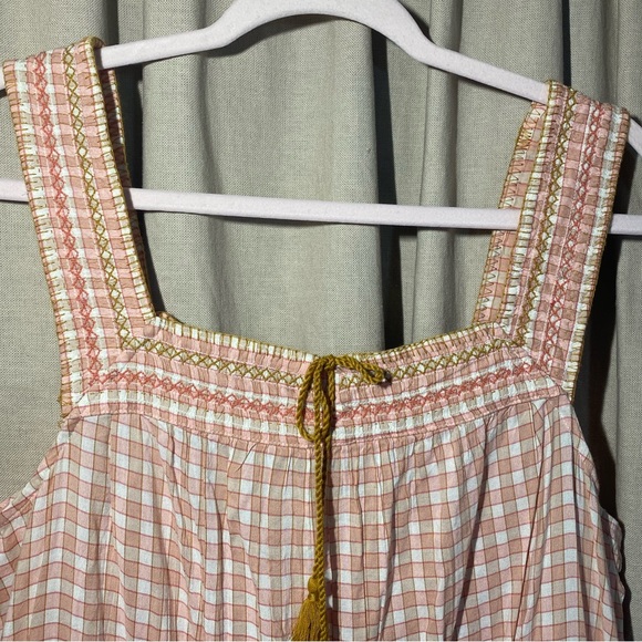 Old Navy X-Large Prairie Gingham
Peach Cocoa Plaid Tiered Cotton... - Picture 8 of 14